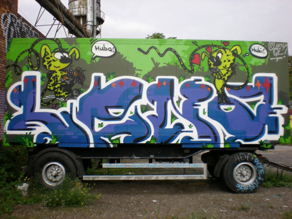 Graffiti Wall in Köln - Photo by RATTENSOHN - LENA, UNITE, INF
