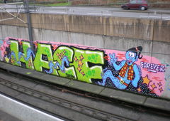 Graffiti Wall in Köln - Photo by RATTENSOHN - HACF, Train, Line