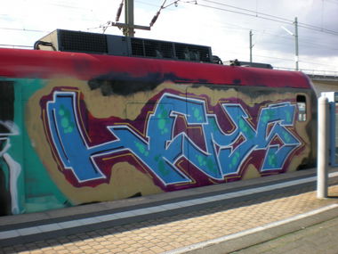 Graffiti Train in Köln - Photo by RATTENSOHN - HEYS, NC, Train (2012)