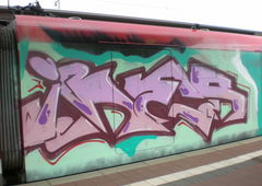 Graffiti Train in Köln - Photo by RATTENSOHN - IBES, NC, Train (2012)