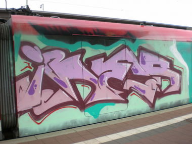 Graffiti Train in Köln - Photo by RATTENSOHN - IBES, NC, Train (2012)