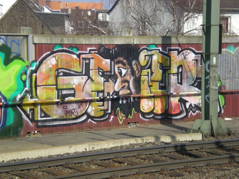 Graffiti Bombing in Köln - Photo by RATTENSOHN - GEIER, IMR, Cologne (2012)