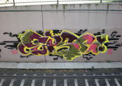 Graffiti Bombing in Köln - Photo by RATTENSOHN - EPSC, Train, Line (2011)