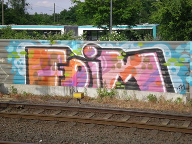 Graffiti Bombing in Köln - Photo by RATTENSOHN - FOIM, Train, Line (2011)