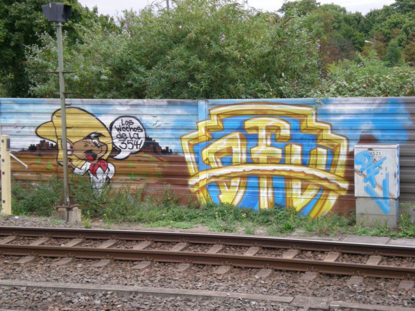 Graffiti Bombing in Köln - Photo by RATTENSOHN - DFV, 354, Train (2012)