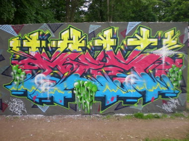 Graffiti Wall in Bonn - Photo by RATTENSOHN - GES, OH, OH (2012)