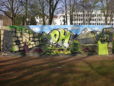 Graffiti Wall in Bonn - Photo by RATTENSOHN - OH, OH, Crew (2012)