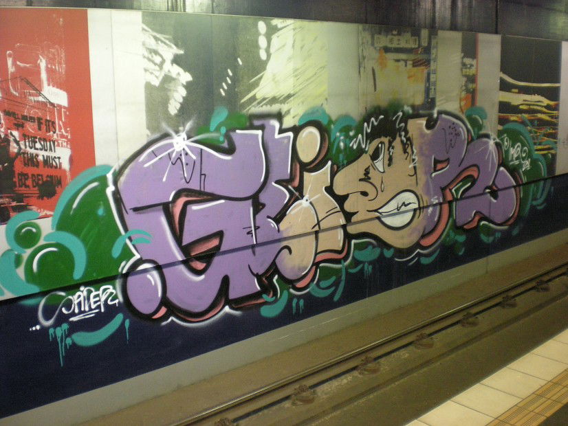 Graffiti Bombing in Köln - Photo by RATTENSOHN - GEIER, IMR, Subway (2011)