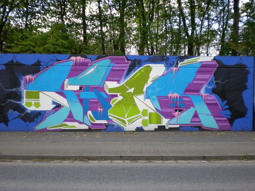 Graffiti Wall in Neuss - Photo by RATTENSOHN - SHOR, Neuss, Hall (2012)
