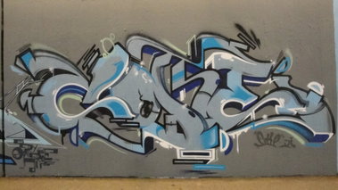 Graffiti Wall in Bochum - Photo by RATTENSOHN - COKE, DHS, Bochum (2013)