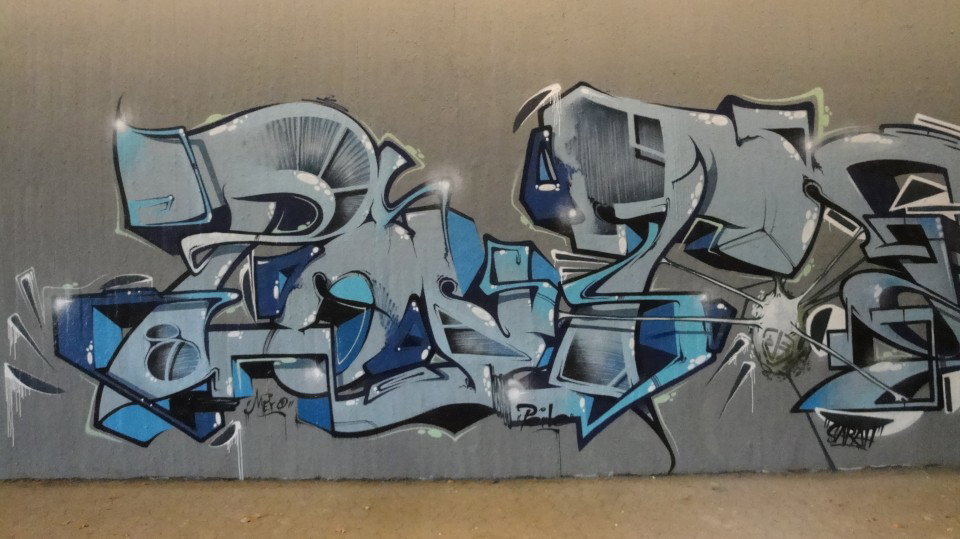 Graffiti Wall in Bochum - Photo by RATTENSOHN - POUT, DHS, Bochum (2013)