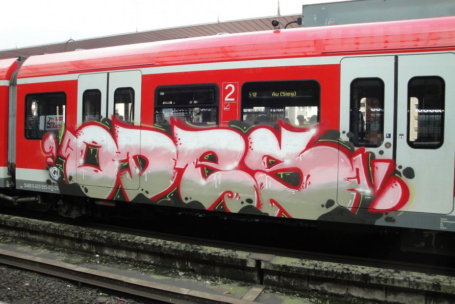 Graffiti Train in Köln - Photo by RATTENSOHN - ODES, Train, Cologne (2013)