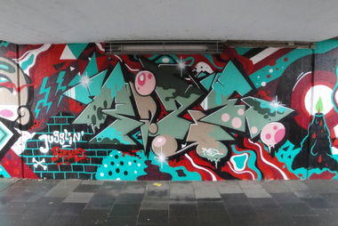Graffiti Wall in Leverkusen - Photo by RATTENSOHN - RIZE, Hall, Of (2012)