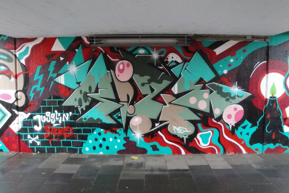 Graffiti Wall in Leverkusen - Photo by RATTENSOHN - RIZE, Hall, Of (2012)
