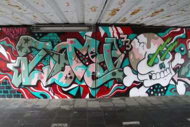 Graffiti Wall in Leverkusen - Photo by RATTENSOHN - ZAY, JBCB, Hall (2012)