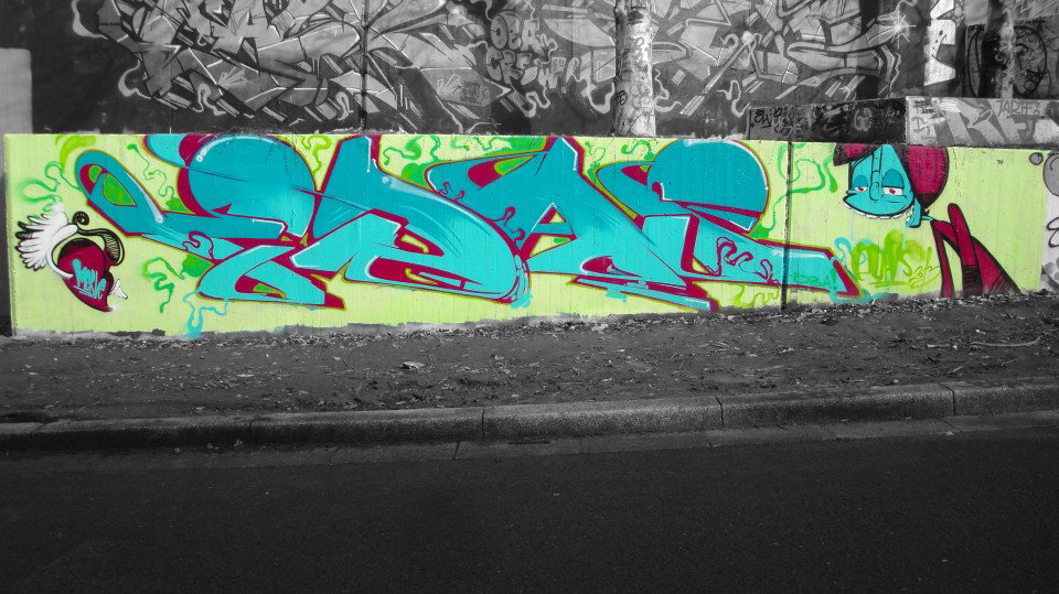 Graffiti Wall in Bochum - Photo by RATTENSOHN - EDAS, Hall, Of (2013)
