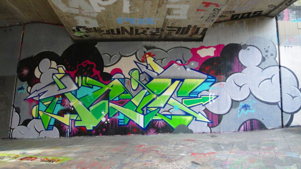 Graffiti Wall in Bochum - Photo by RATTENSOHN - RAIT, ALME, Bochum (2013)