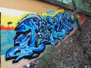 Graffiti Wall in Leverkusen - Photo by RATTENSOHN - JOIN, DFV, 354 (2012)