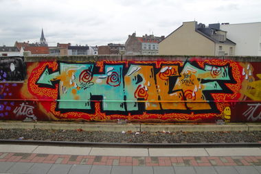 Graffiti Bombing - Photo by RATTENSOHN - HACF, Train, Line (2013)