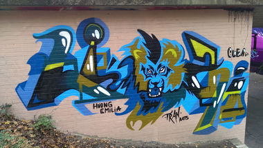 Graffiti Wall - Photo by RATTENSOHN - LIAM, TRAN, RATS (2013)