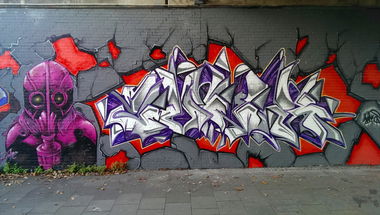 Graffiti Wall - Photo by RATTENSOHN - JUNK, JUNKS, Bochum (2013)