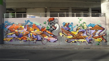Graffiti Wall - Photo by RATTENSOHN - TIER, AYC, RAIT (2013)