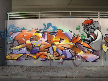Graffiti Wall - Photo by RATTENSOHN - TIER, AYC, Bochum (2013)