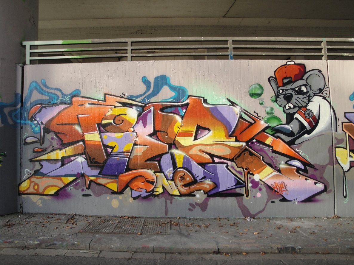 Graffiti Wall - Photo by RATTENSOHN - TIER, AYC, Bochum (2013)