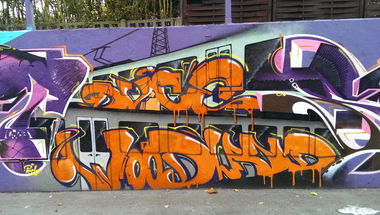 Graffiti Wall - Photo by RATTENSOHN - POUT, DVICE, WOODLAND (2013)