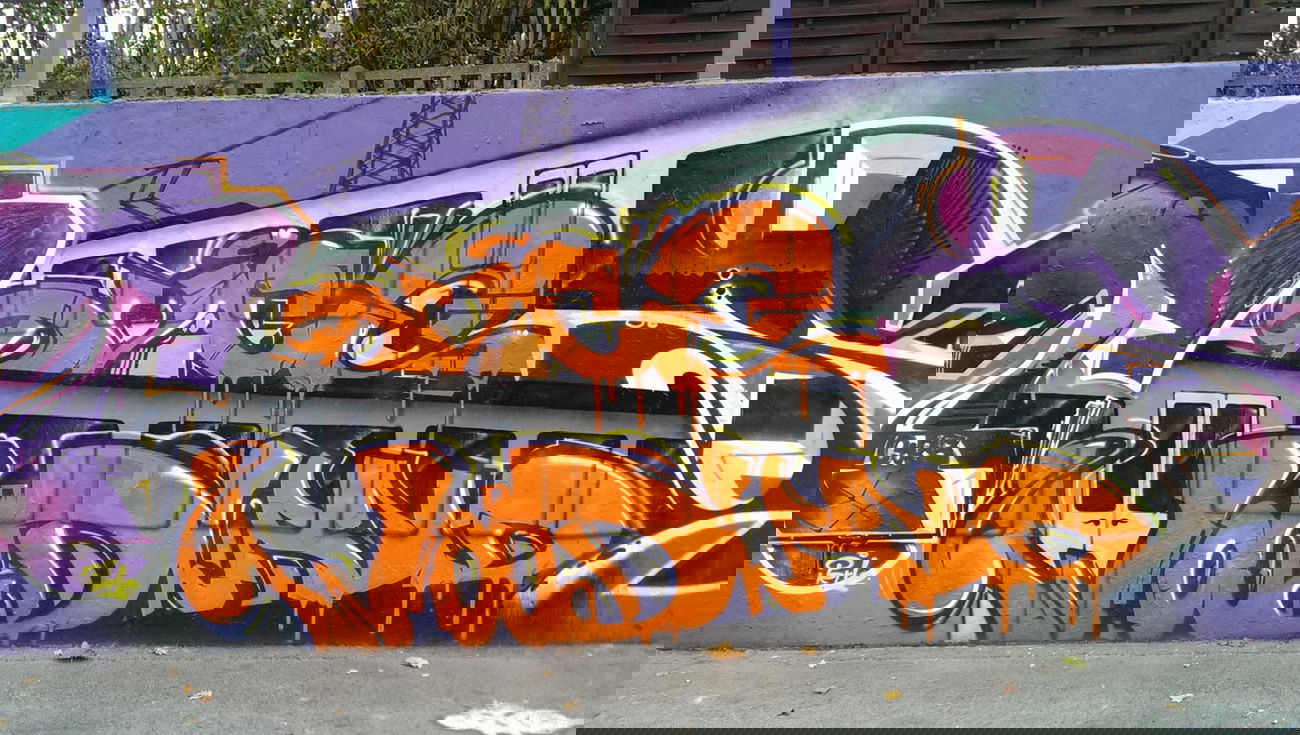 Graffiti Wall - Photo by RATTENSOHN - POUT, DVICE, WOODLAND (2013)