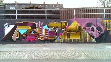 Graffiti Wall - Photo by RATTENSOHN - POUT, DHS (2013)