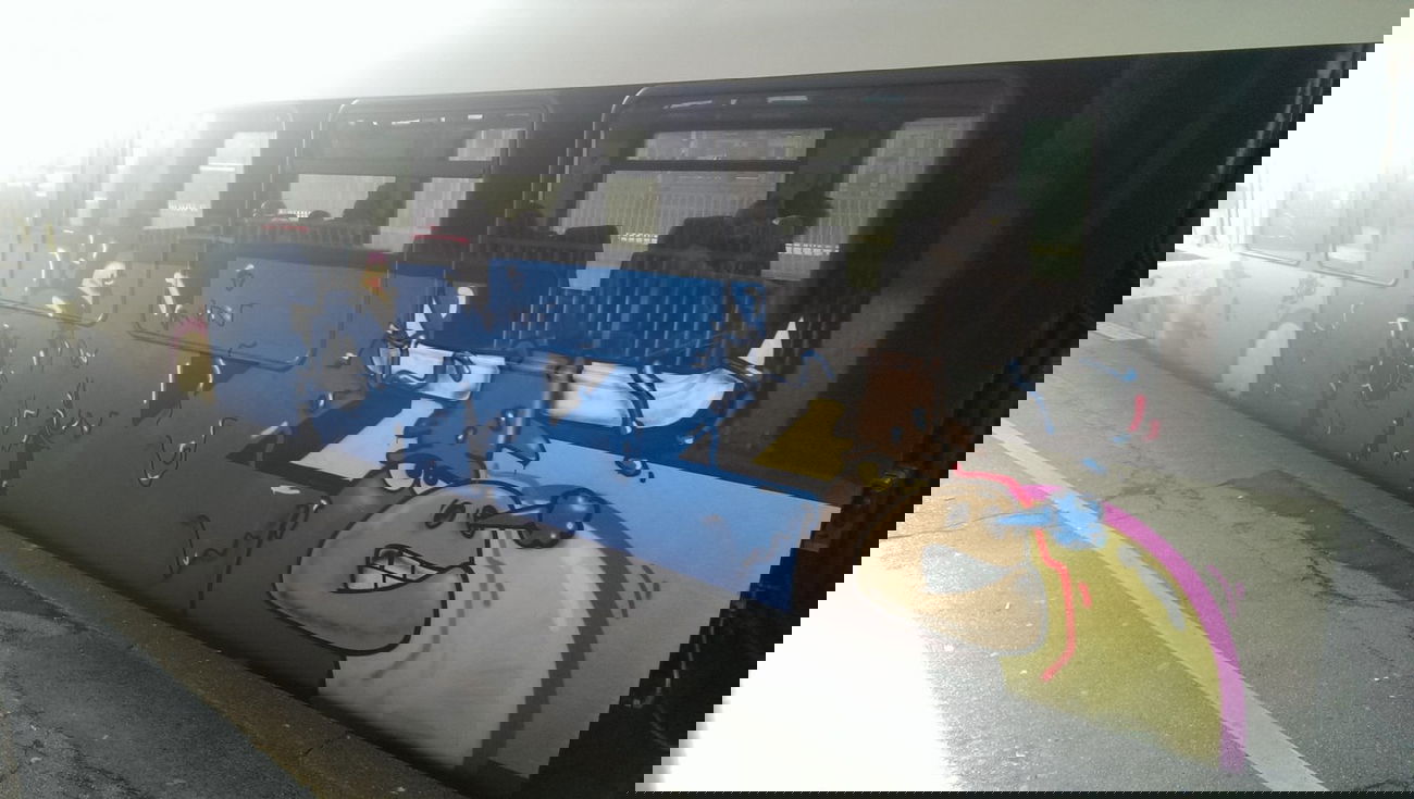 Graffiti Train - Photo by RATTENSOHN - Fönz, Hamm (2013)