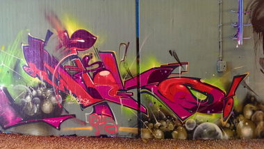 Graffiti Wall - Photo by RATTENSOHN - MERO, DHS, Bochum (2013)