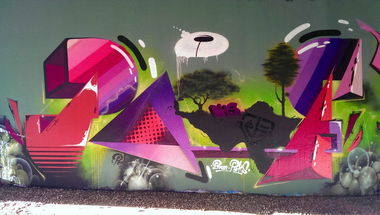 Graffiti Wall - Photo by RATTENSOHN - POUT, DHS, Bochum (2013)