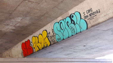 Graffiti Bombing - Photo by RATTENSOHN - hacf, oh, frog