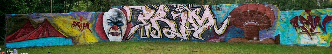 Graffiti Wall - Photo by RAiN846 - Rain, Prim, Clown