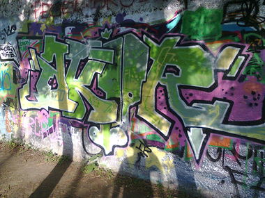 Graffiti Wall - Photo by REAKSTYLEZ34 - AKOR, FAB, BOMBING (2018)