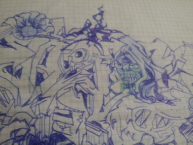 Graffiti Sketch - Photo by REAKSTYLEZ34 - skiz, skizonestar, HK (2016)