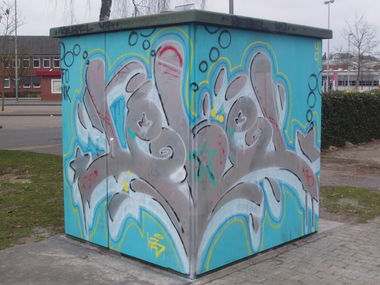 Graffiti Bombing - Photo by REBEL49