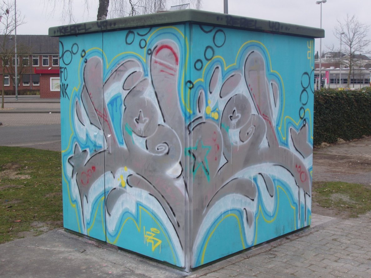 Graffiti Bombing - Photo by REBEL49