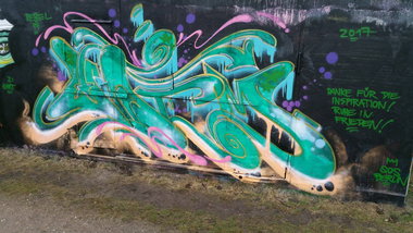 Graffiti Wall - Photo by REBEL49 - ODEM, SOS, RIP