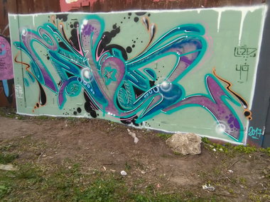 Graffiti Wall - Photo by REBEL49 - Rebel, 49, schrottplatz