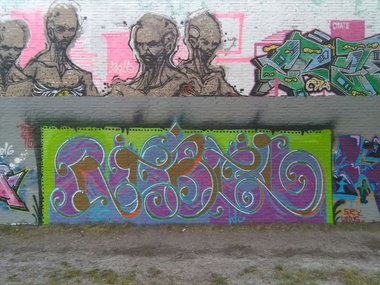 Graffiti Wall - Photo by REBEL49 - REBEL, 49, LZD