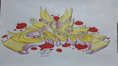 Graffiti Sketch in Iraq Basra - Photo by REDOSDQ - Redo (2018)