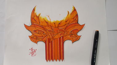 Graffiti Sketch in القرنة - Photo by REDOSDQ - Redo (2017)