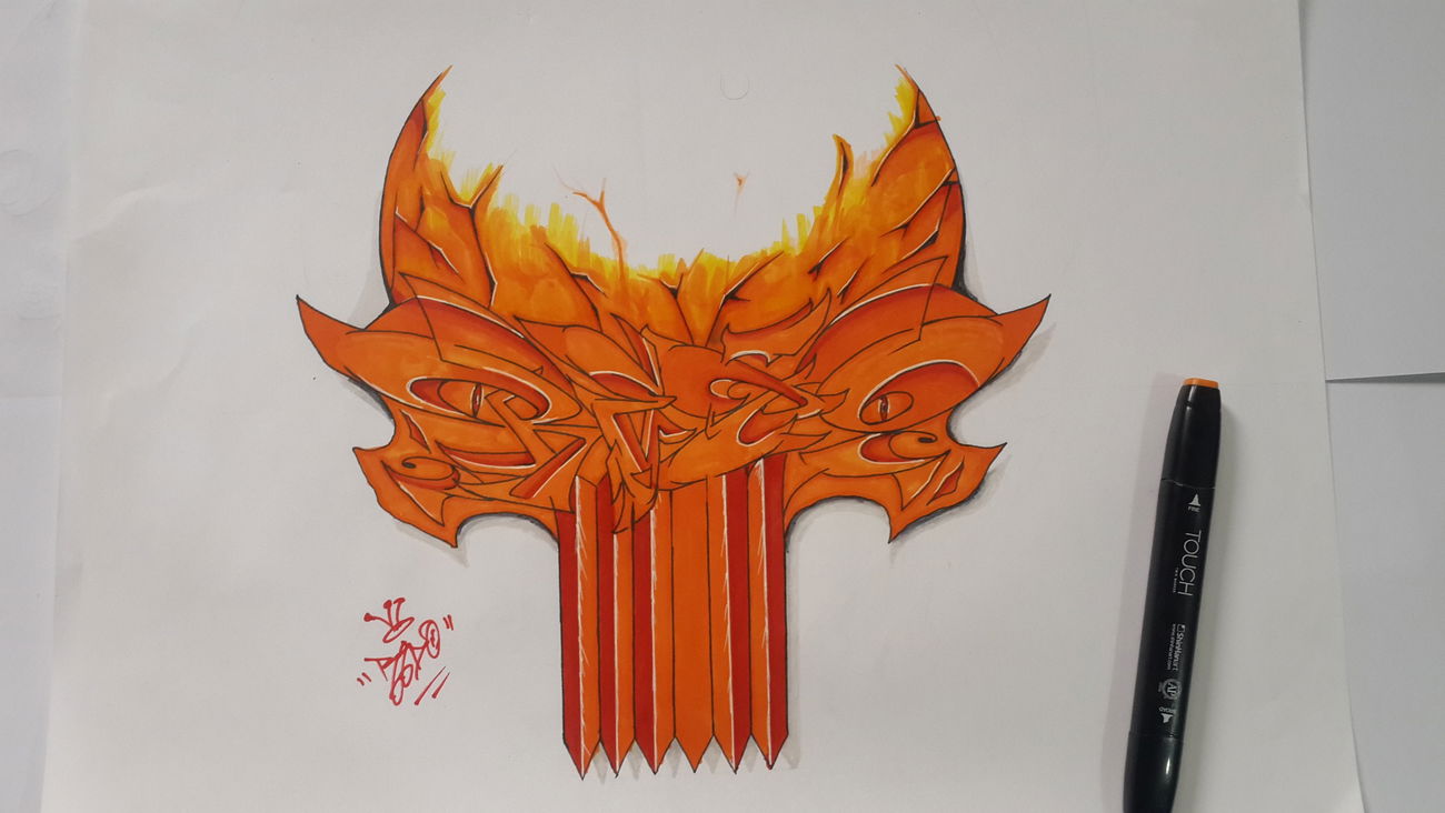 Graffiti Sketch in القرنة - Photo by REDOSDQ - Redo (2017)