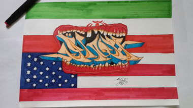 Graffiti Sketch in القرنة - Photo by REDOSDQ - Redo (2017)