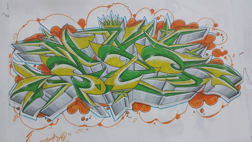 Graffiti Sketch in القرنة - Photo by REDOSDQ - Redo (2017)