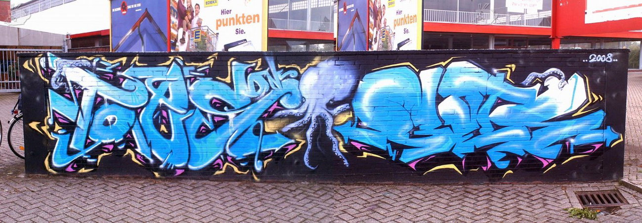Graffiti Wall - Photo by REK - Rekone, (Toes), /Rafe (2008)