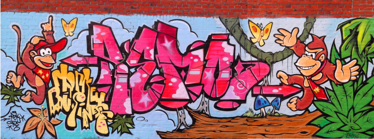 Graffiti Wall in Marienhafe - Photo by REK - Rekone, Marienhafe (2014)